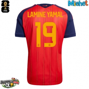 Espanja Lamine Yamal #19 Kotipaita MM-kisat 2026 Lyhythihainen
